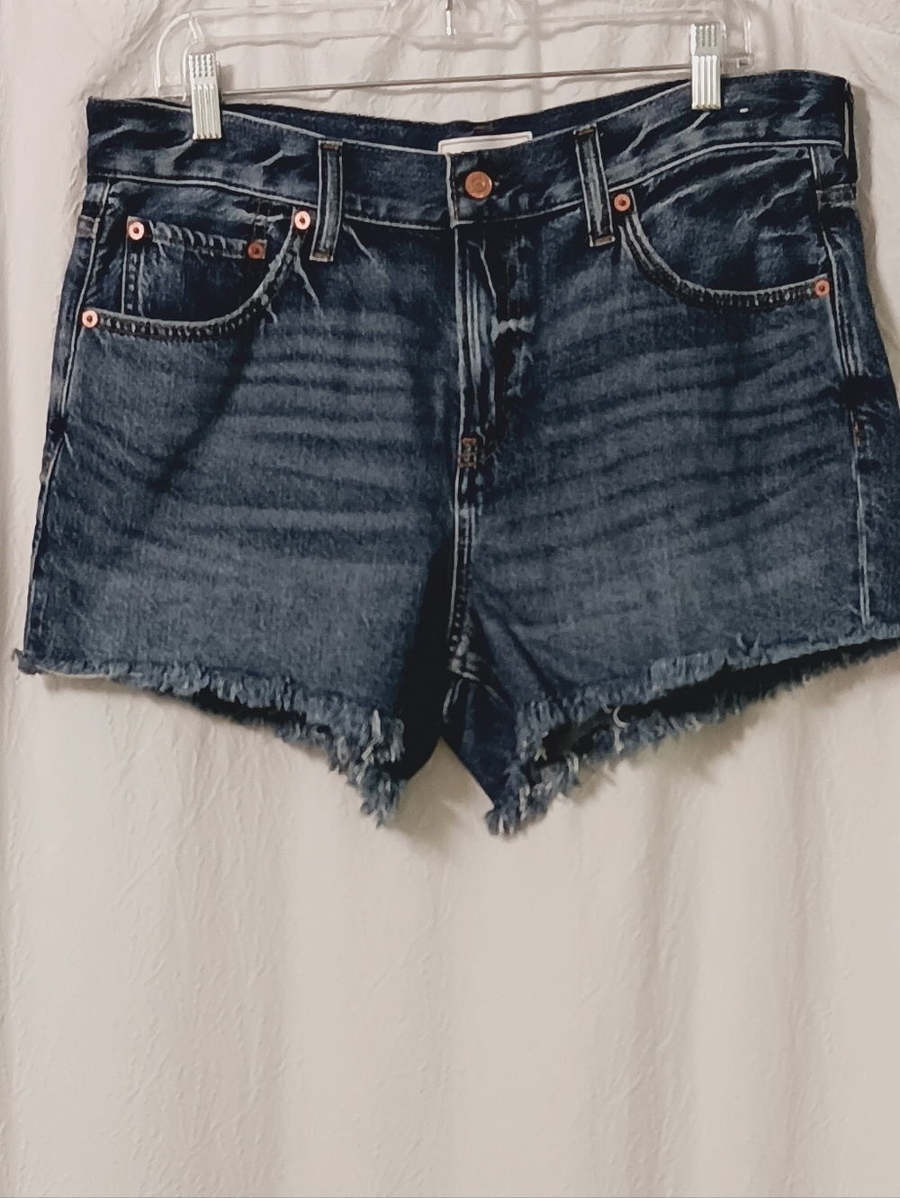 GAP High Rise Women’s Dark Blue Denim Cutoff Shorts Size 12R